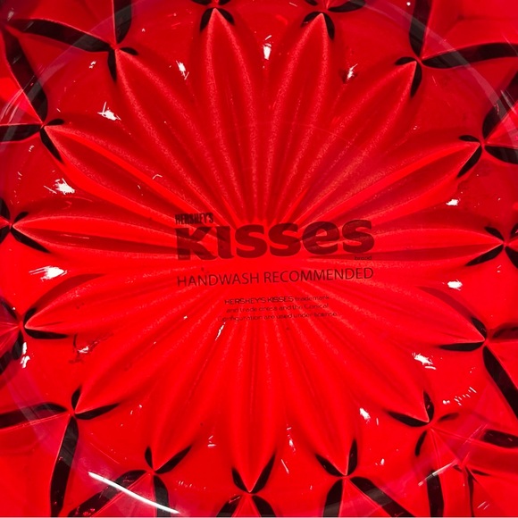 Hershey's Kisses Crystal Ruby Red Candy Trinket Dish - Picture 9 of 10
